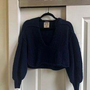 We the free knitted crop sweater